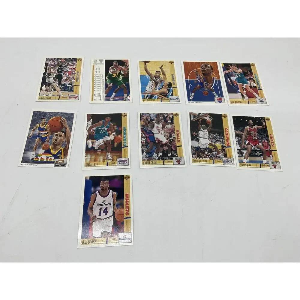 Vintage Upper Deck NBA Basketball Cards Lot 11 Horace Grant Bulls Gill Polynice